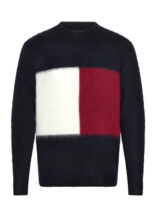 Alpaca Blend Big Flag Crew Neck Tommy Hilfiger Navy