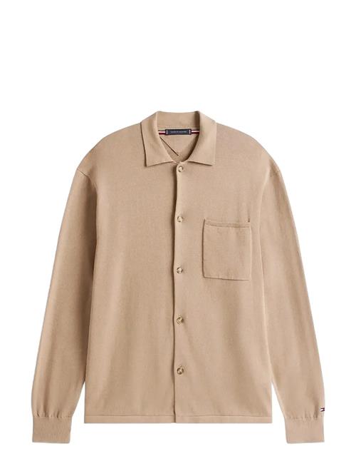 Essential Cotton Ls Over Shirt Tommy Hilfiger Beige