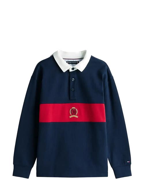 Crest Graphic Polo Ls Tommy Hilfiger Navy