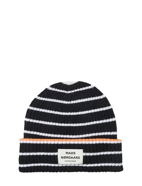 Yota Anju Stripe Beanie Mads Nørgaard Black