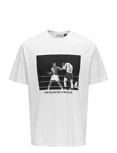 Onsmuhammad Ali Rlx Ss Lic Tee ONLY & SONS White