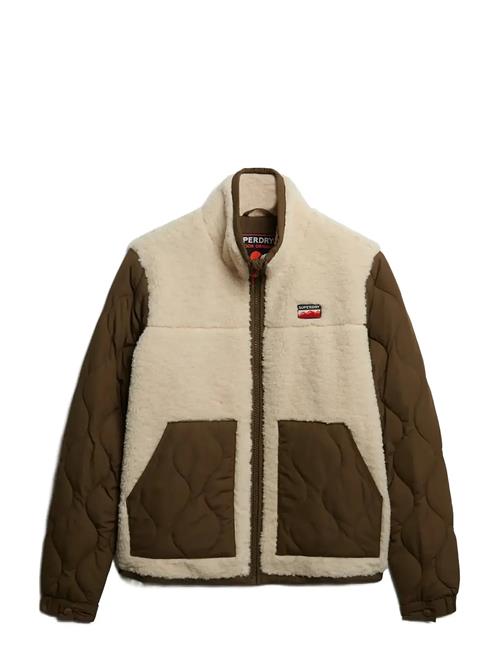 Fleece Hybrid Jacket Superdry Cream