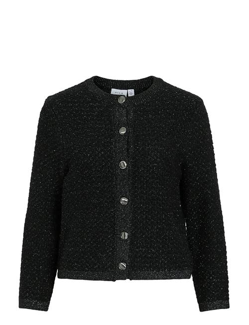 Vimalay O-Neck L/S Button Knit Cardigan Vila Black