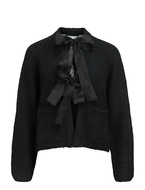 Objsaggia L/S Lo Knit Bow Cardigan Div Object Black