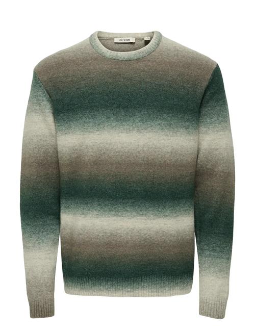 Onsbertil Reg Ls Crew Knit ONLY & SONS Green