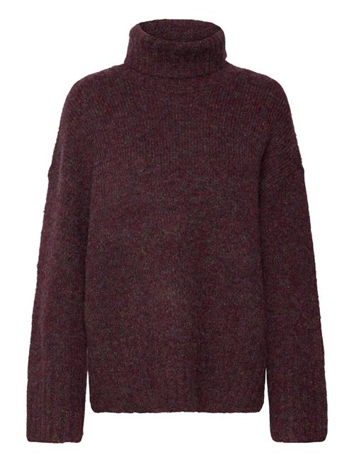 Vmingrid Ls Roll Neck Pullover Noos Vero Moda Burgundy