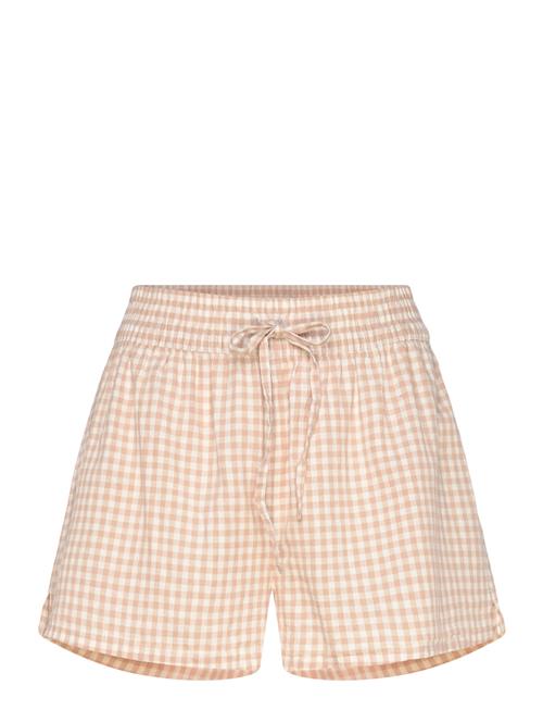Short Linen Check Hunkemöller Beige