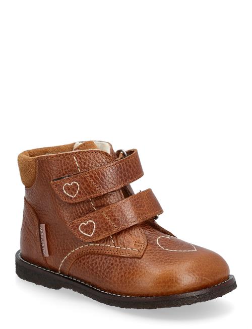 Boots - Flat - With Velcro ANGULUS Brown
