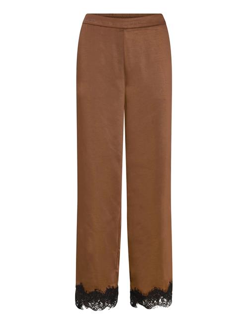 Pants With Lace Detail Coster Copenhagen Brown