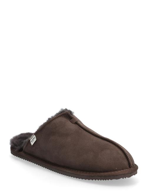 Hlbrisbane Shearling Slippers Enkel Studio Brown