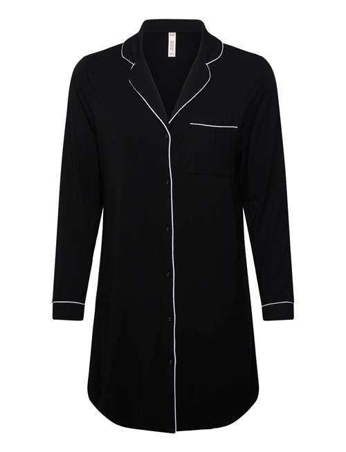Shirtdress Ls Jersey Essential Hunkemöller Black