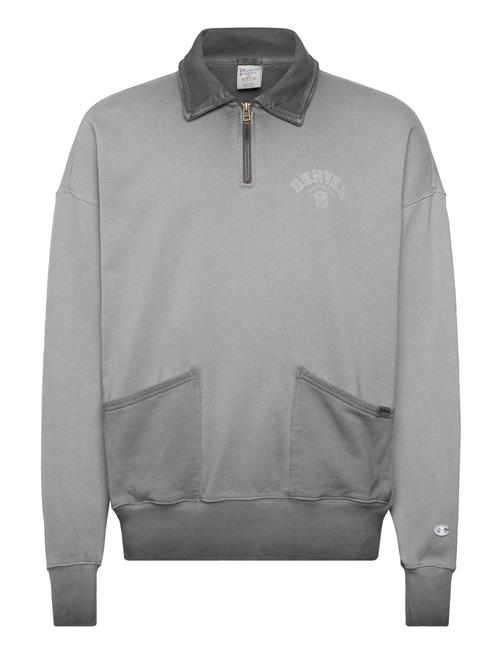 Polo Neck Sweatshirt Champion Grey