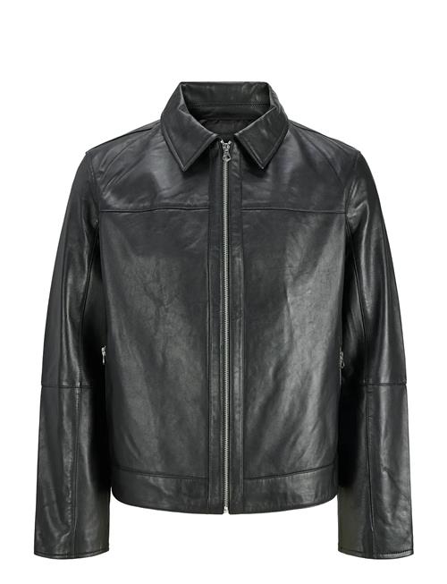Jack & Jones Jorclean Leather Jacket Styd Aw25 Jack & J S Black