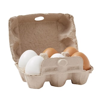 Kid's Concept Eggs 6 Pcs Nature Nature-OS  Grøn  One Size  unisex