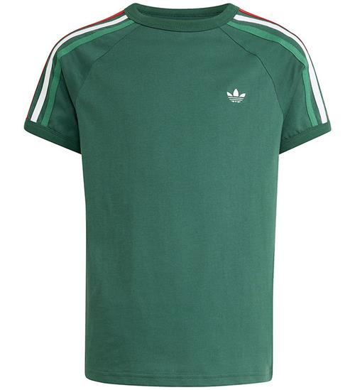 adidas Originals T-shirt - 3S - Drkgrn/White