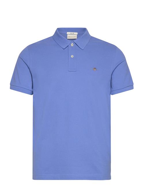 Slim Shield Ss Pique Polo GANT Blue