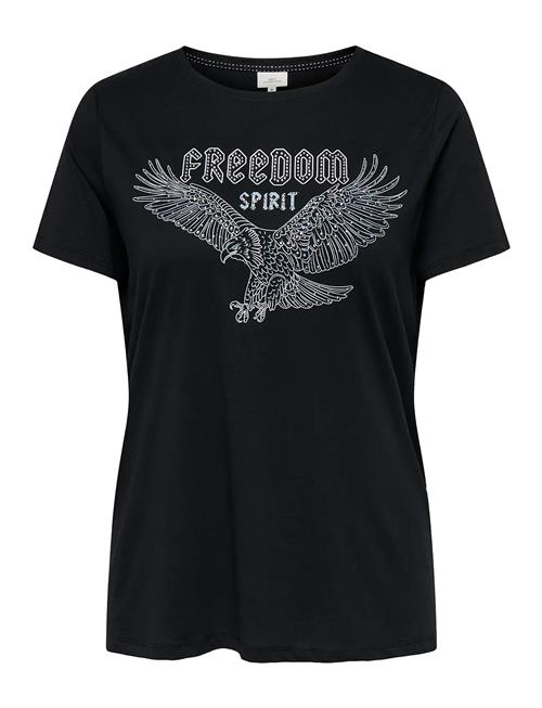 Carcruz Life Ss O-Neck Reg Tee Jrs ONLY Carmakoma Black