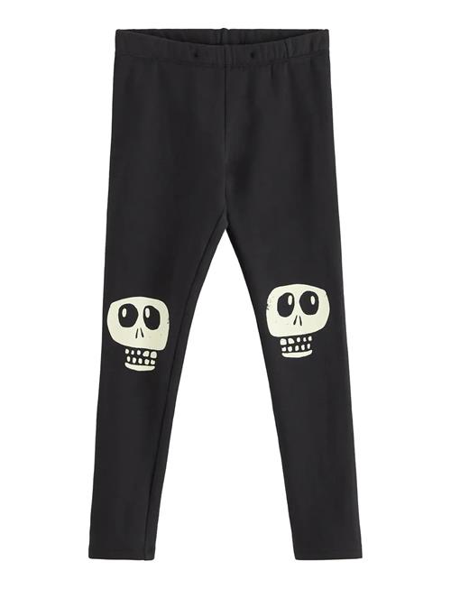 Leggings Skull Knee Patch Glow Lindex Black