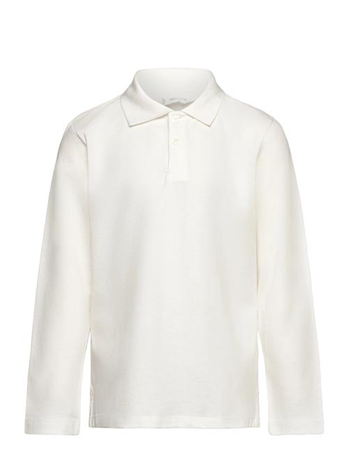 Butt D Knitted Polo Shirt Mango White