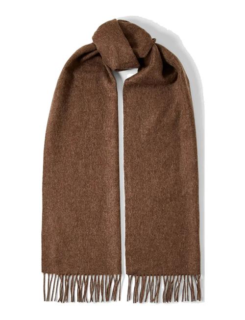 Slftime New Wool Scarf Selected Brown