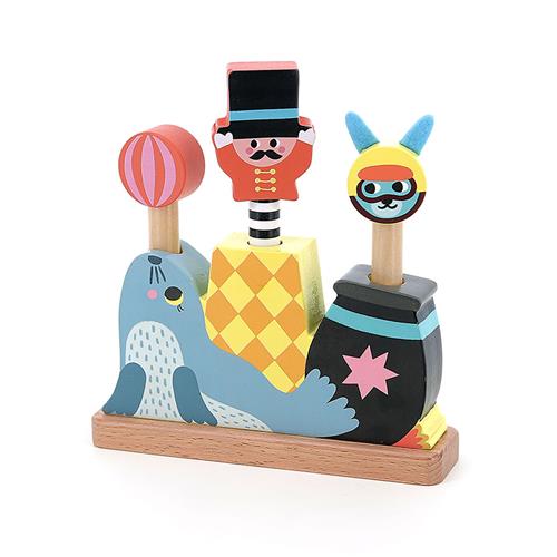 Vilac Vilac Pop-up Cirkus-legetøj I Træ Multi  Multi-Onesize Wood Blå  One Size  unisex