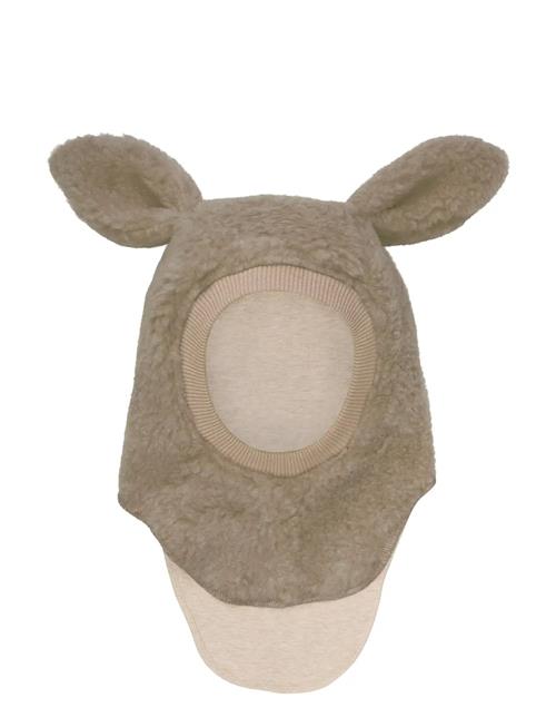 Balaclava Ears Wool Teddy Huttelihut Beige