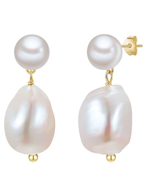 Glanzstücke München Øreringe  guld / perlehvid