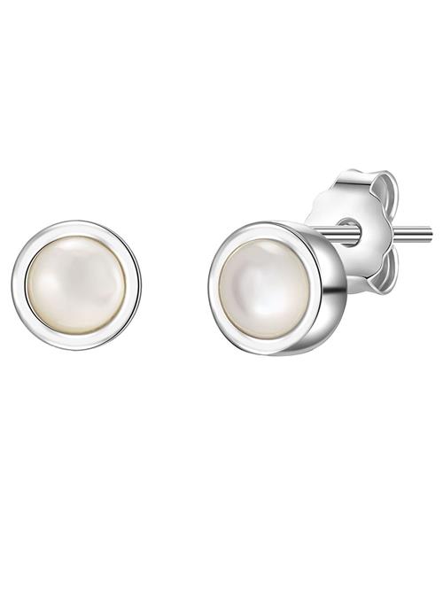 Glanzstücke München Øreringe  sølv / perlehvid