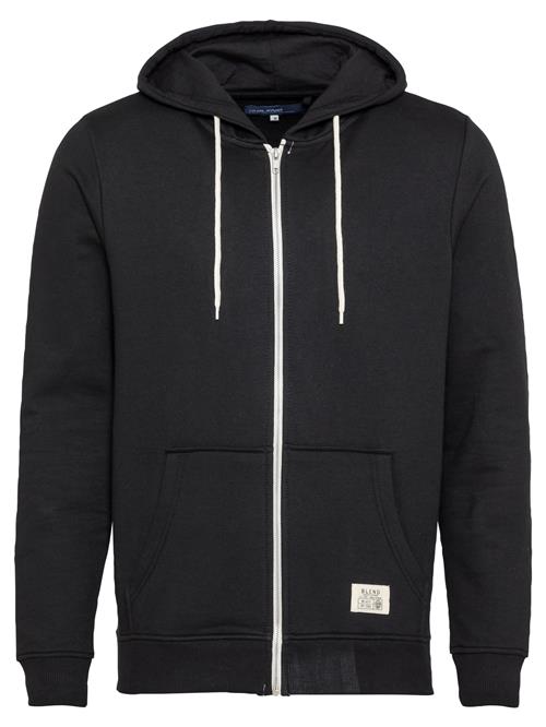 BLEND Sweatjakke 'BHNOAH'  sort / hvid