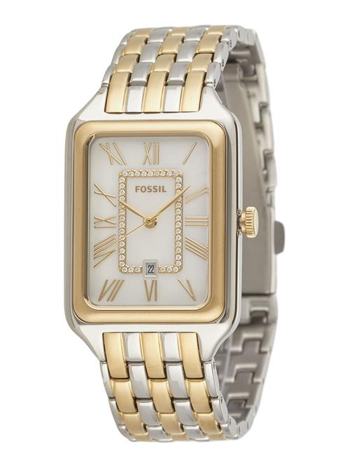 FOSSIL Analogt ur 'RAQUEL'  guld / sølv / hvid