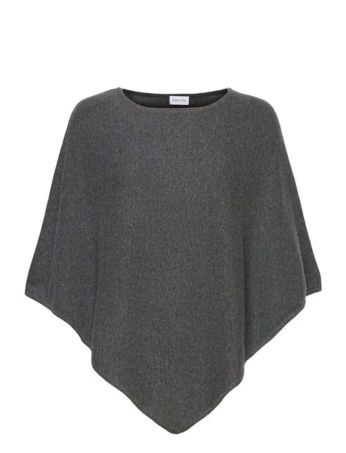 Triangle Poncho Davida Cashmere Grey