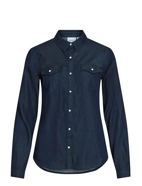 Vibista Denim Shirt-Noos Vila Navy