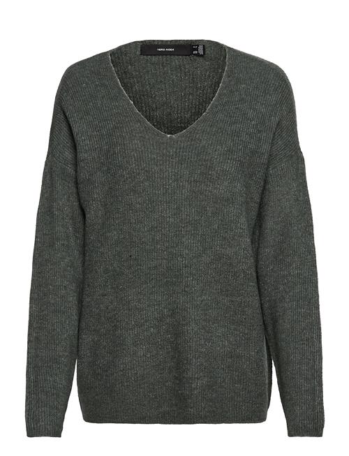 Vmcrewlefile Ls V-Neck Blouse Noos Vero Moda Green