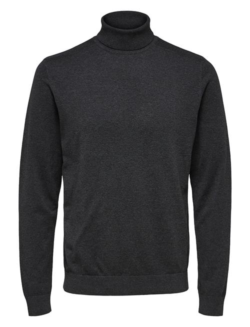 Slhberg Roll Neck Noos Selected Grey