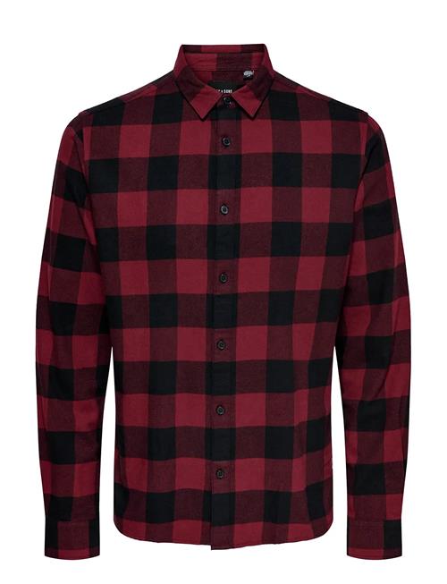 Onsgudmund Ls Checked Shirt Noos ONLY & SONS Red