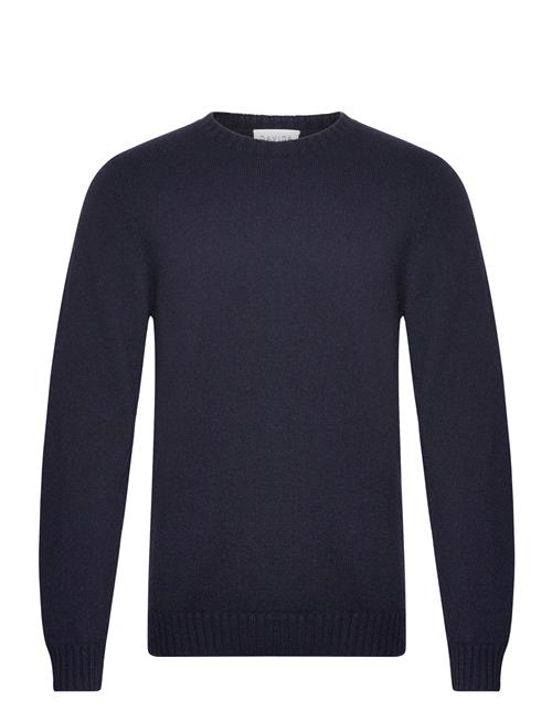Man Chunky O-Neck Sweater Davida Cashmere Navy