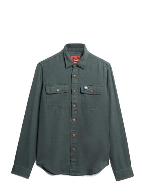 Flannel Workwear Shirt Superdry Green