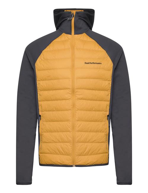 M Down Hybrid Hood Jacket Peak Performance Yellow