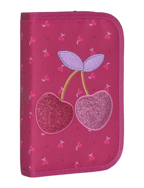Single Section Pencil Case W/Content, Cherry Beckmann Norway Pink
