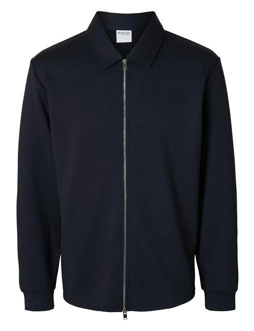 Slhemanuel Soft Full Zip Sweat Noos Selected Navy