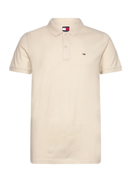 Tjm Slim Placket Polo Ext Tommy Jeans White