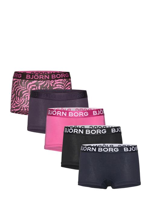 Cotton Stretch Boxer Shorts 5P Björn Borg Black