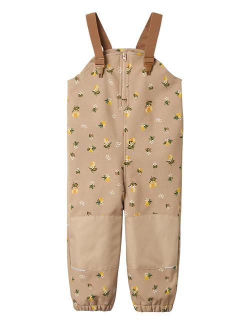 Nmfalfa08 Softshell Bib Pant Aop Fo Name It Beige