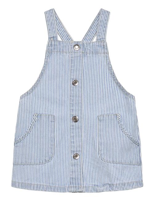 Dungaree Dress .-- Leah Mango Blue