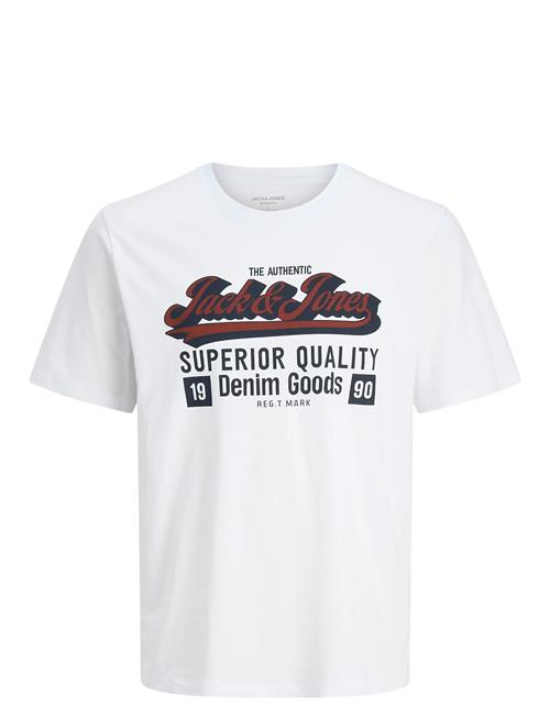 Jack & Jones Jjelogo Tee Ss O-Neck 2 Col Aw25 Sn Jack & J S White