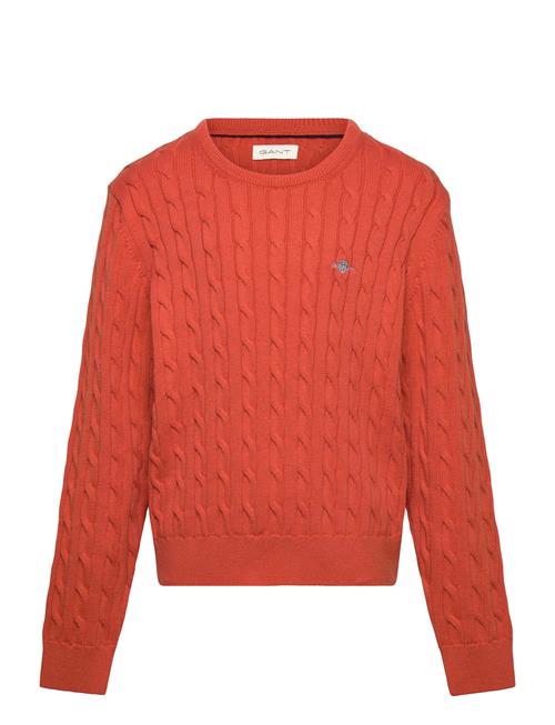 Shield Cotton Cable C-Neck GANT Orange