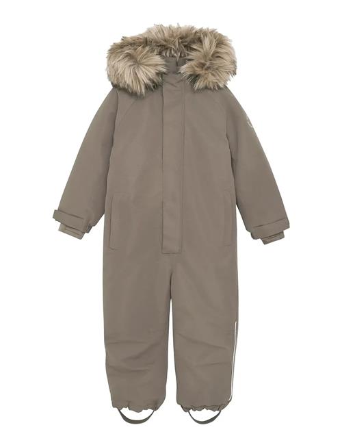 Snowsuit W. Fake Fur En Fant Beige