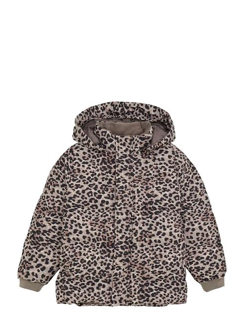 Jacket Quilt, Aop En Fant Brown