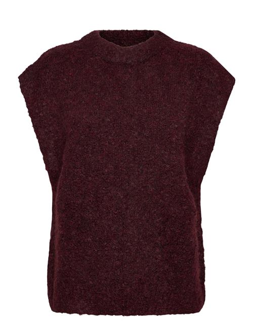 Patrisia New Knit Vest A-View Burgundy
