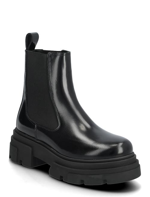 Th Shiny Leather Chelsea Tommy Hilfiger Black